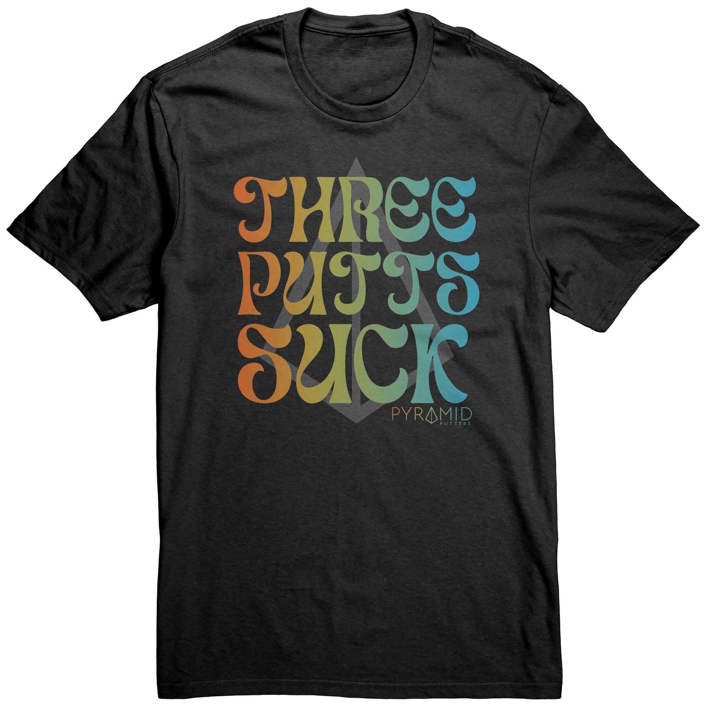 THREE PUTTS SUCK TEE SHIRT (DARK COLORS)