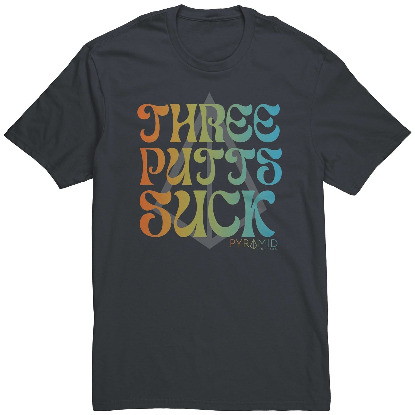 THREE PUTTS SUCK TEE SHIRT (DARK COLORS)